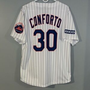 Michael Conforto New York Mets #30 MLB Baseball Jersey Men’s Large FAN GIVEAWAY